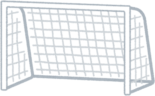 Illustration of a Soccer Goal with Net